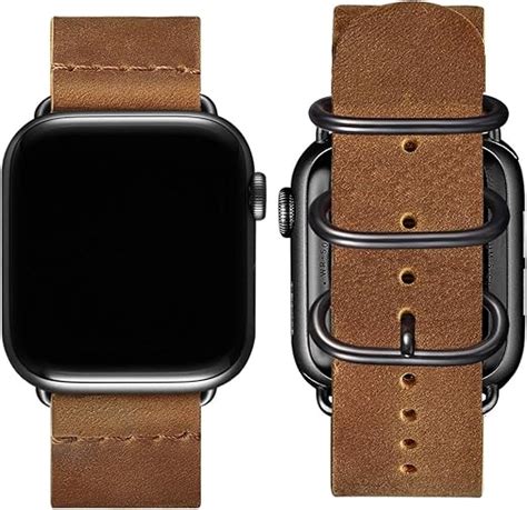 apple watch bands amazon leather|apple watch leather strap 45mm.